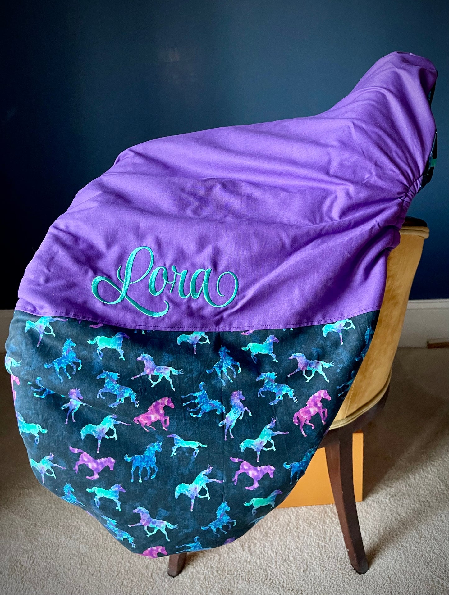 Custom Saddle Cover-Two Toned