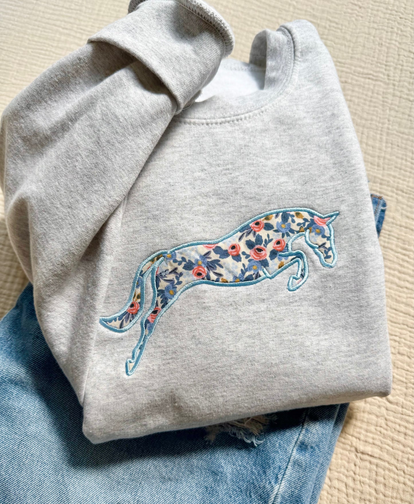 Floral Horse Appliqué