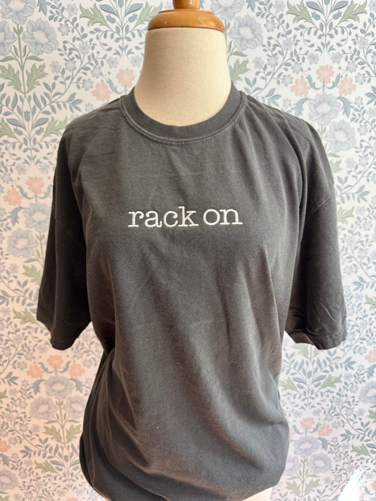 “Rack On” Embroidered Tee — 5-Gaited Saddlebred T-Shirt
