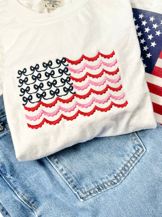 Red, White, & Bows T-shirt
