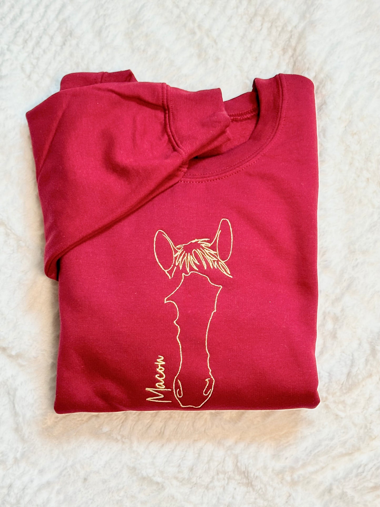 Custom Horse Portrait Sweatshirt