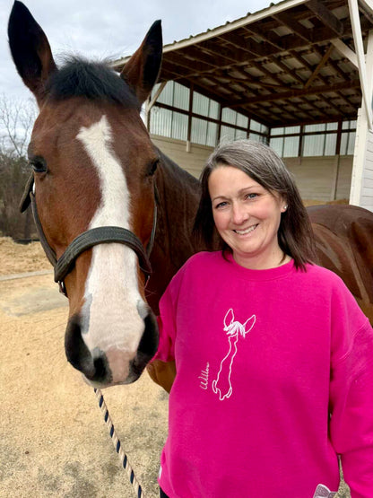 Custom Horse Portrait Sweatshirt