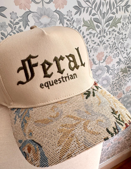 Feral Equestrian Tapestry Brim Hat — Barn Chic Trucker Cap