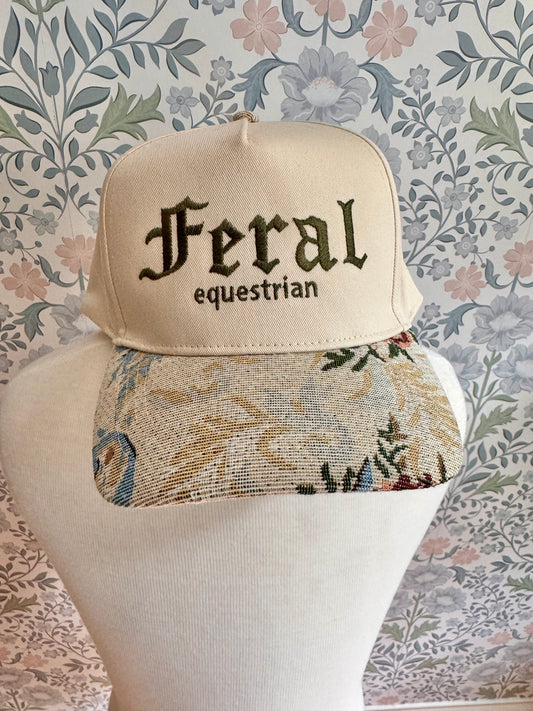 Feral Equestrian Tapestry Brim Hat — Barn Chic Trucker Cap