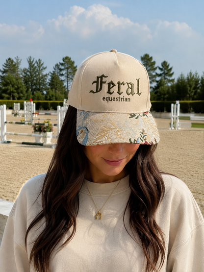 Feral Equestrian Tapestry Brim Hat — Barn Chic Trucker Cap